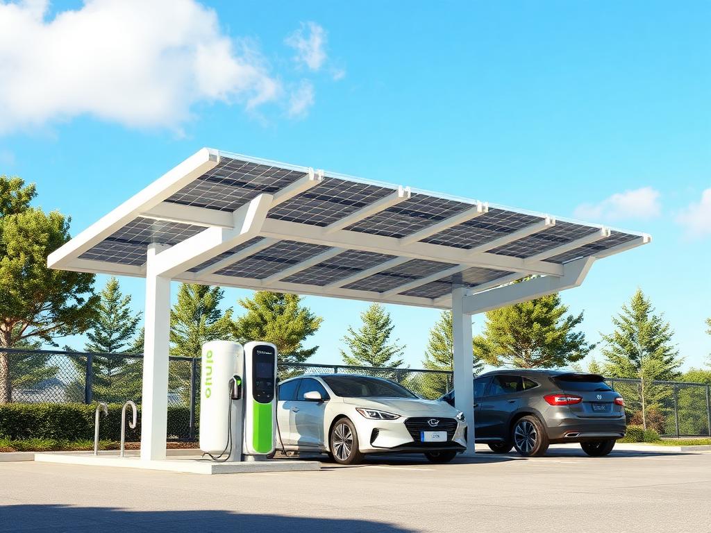 Eletroposto solar
